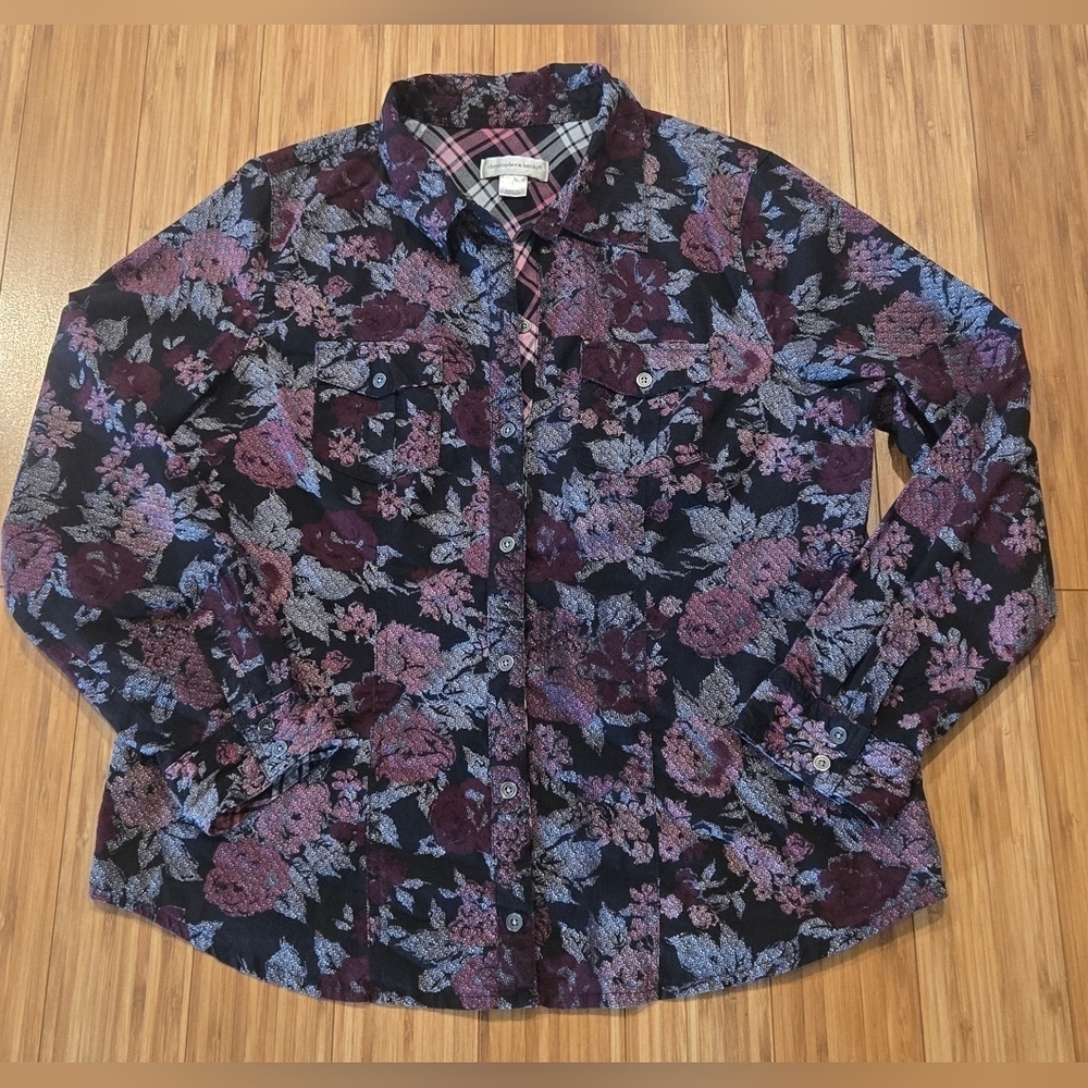 NWOT Christopher Banks Floral Patterned Shirt